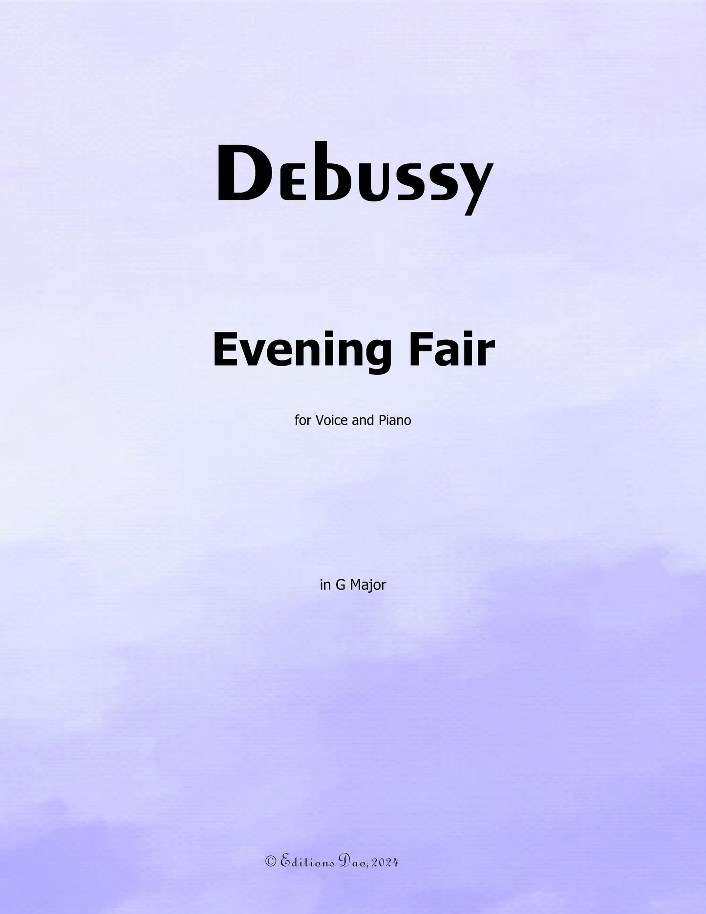 Evening Fair, by Debussy