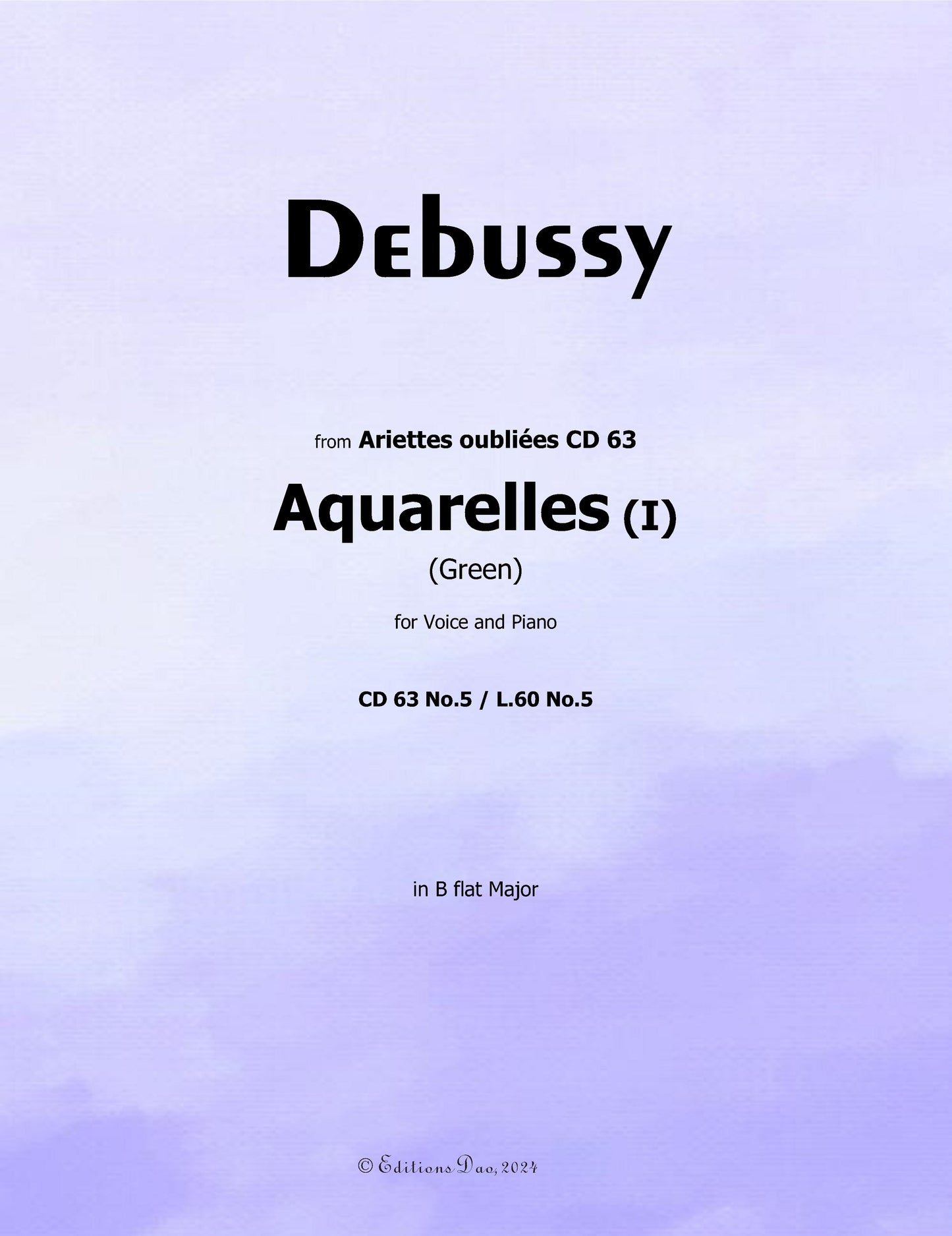 Green, by Debussy