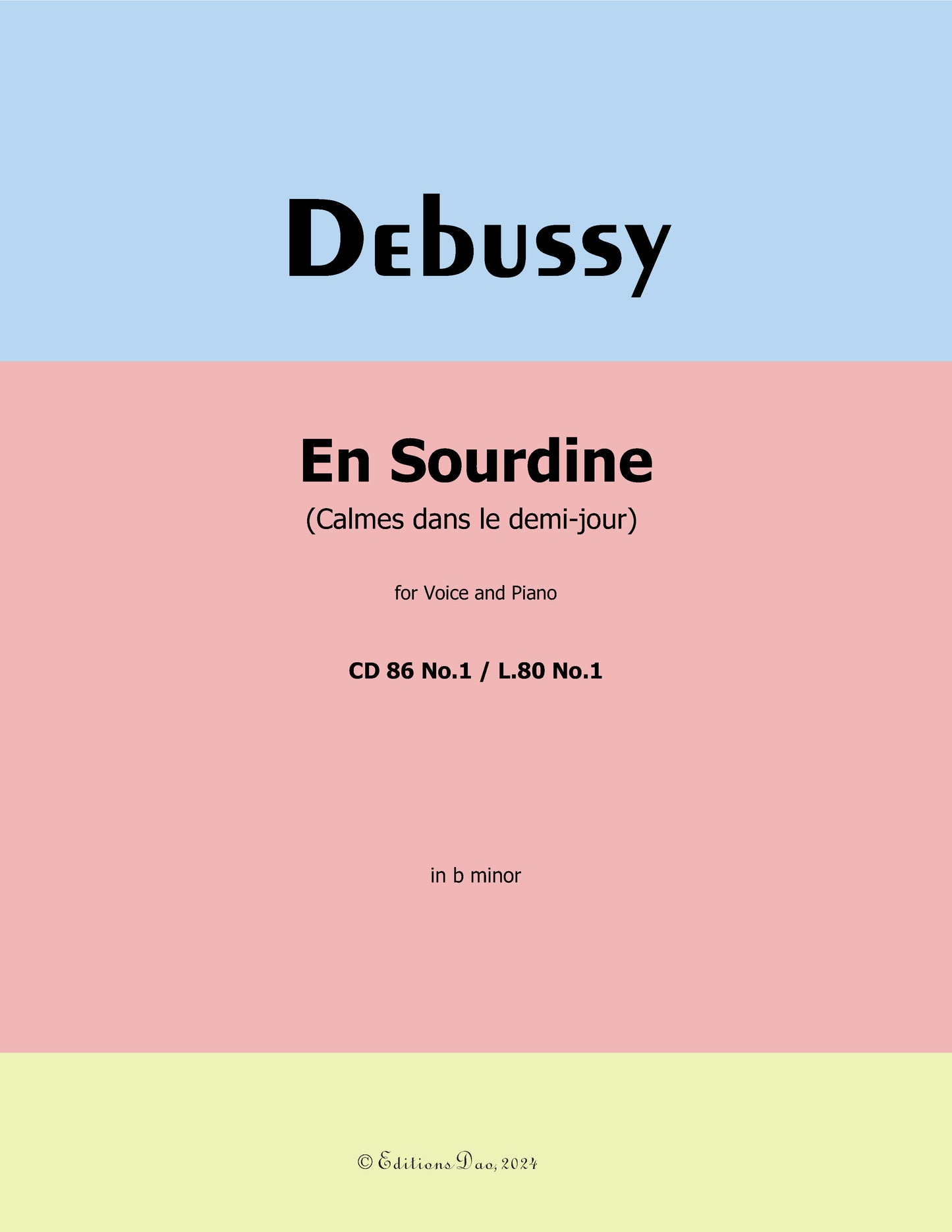 En Sourdine, by Debussy