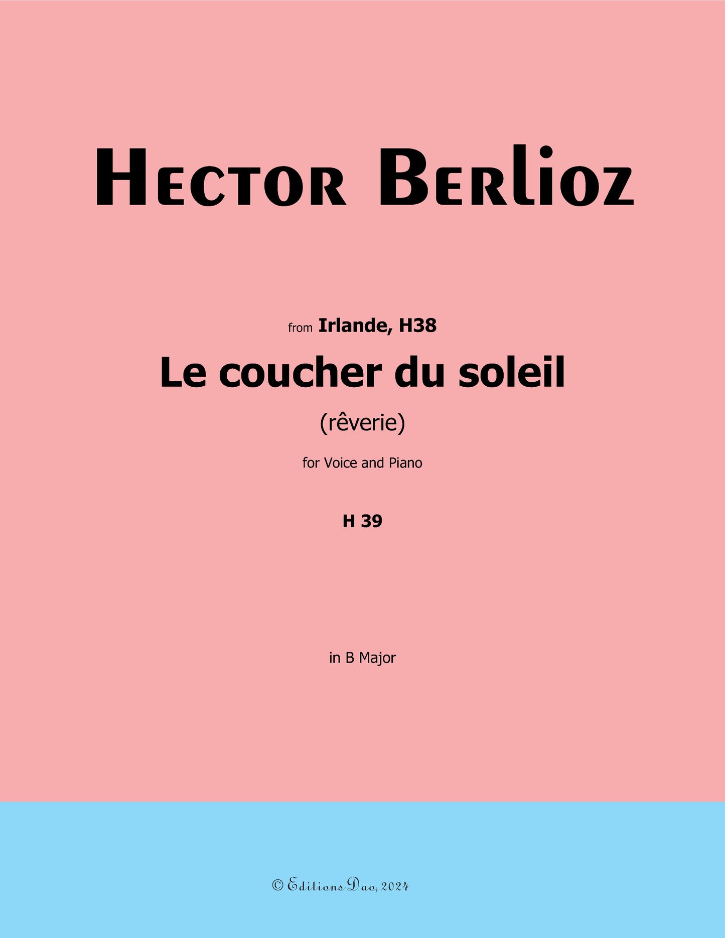Le coucher du soleil, by Berlioz