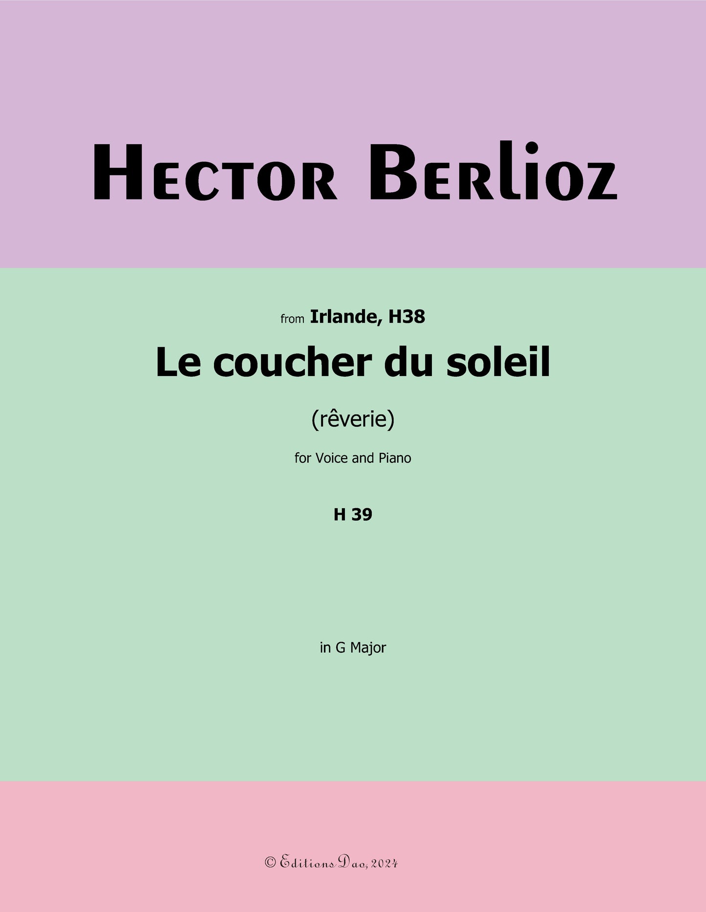 Le coucher du soleil, by Berlioz