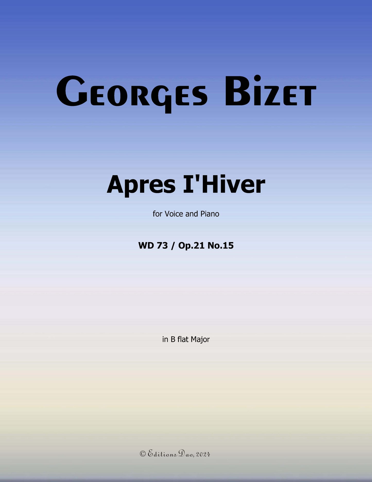 Après l'Hiver by Bizet