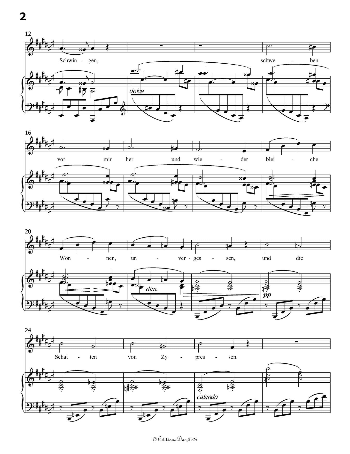 Meine Lieder,by Brahms