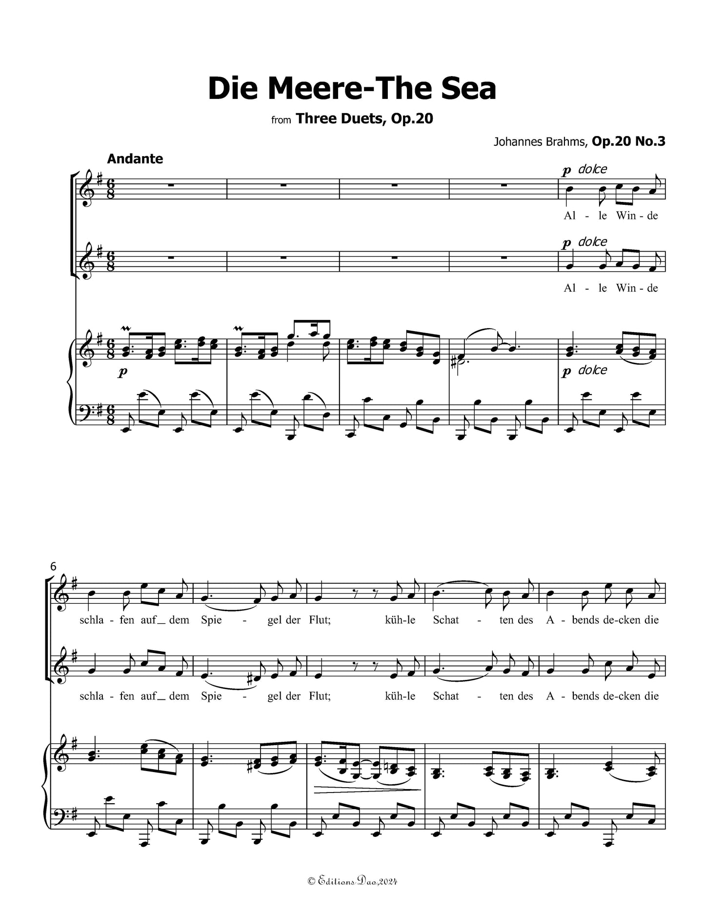 Die Meere-The Sea,by Brahms