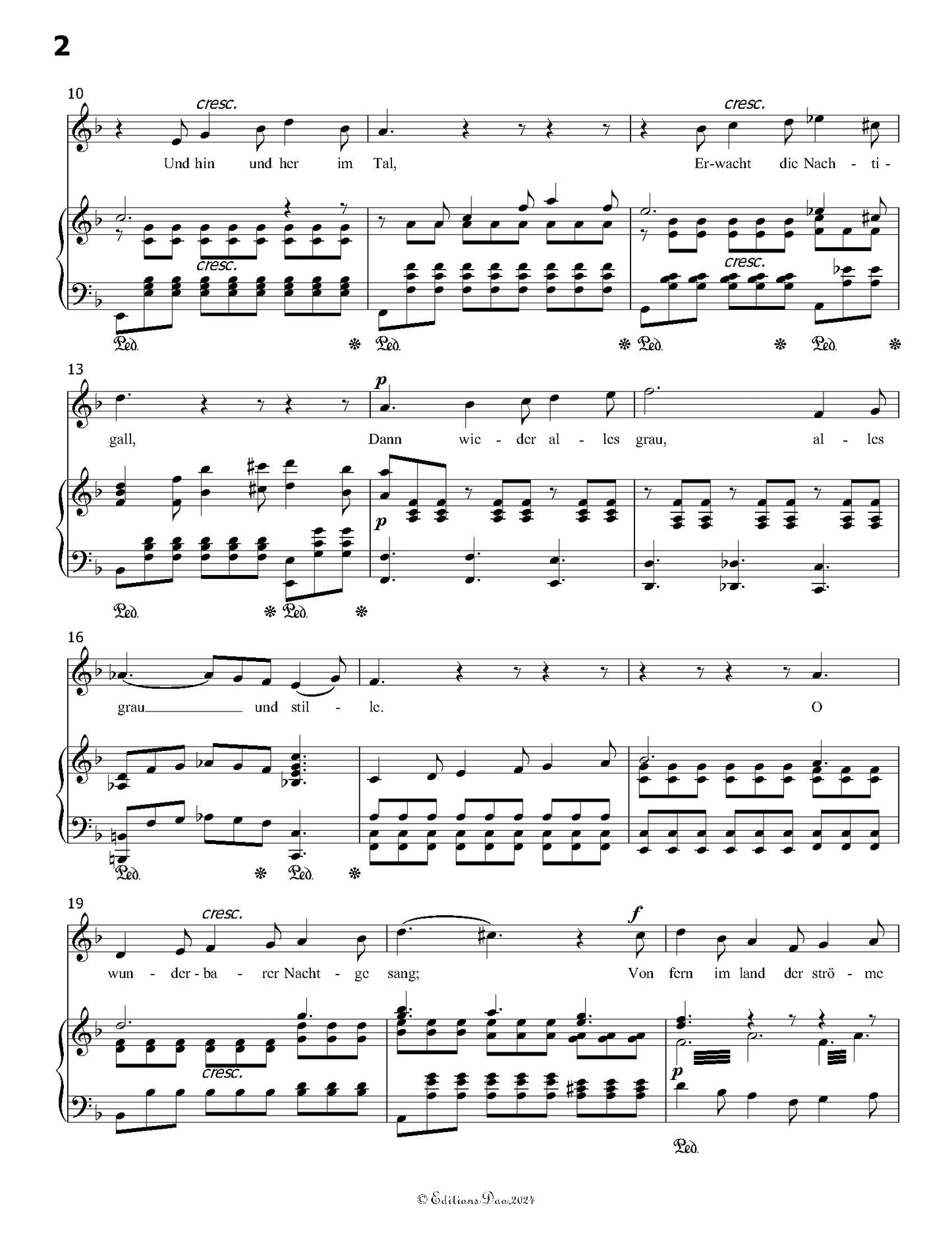 Nachtwanderer, by Fanny Mendelssohn