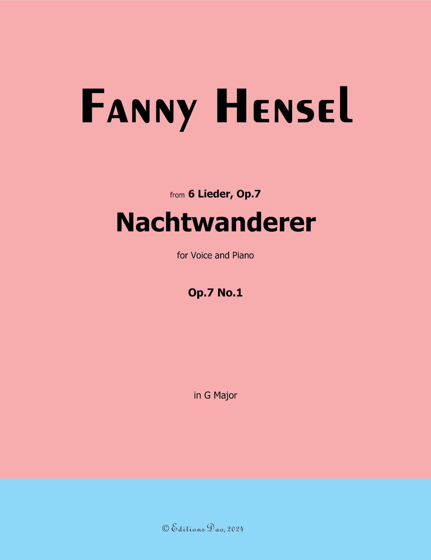 Nachtwanderer, by Fanny Mendelssohn