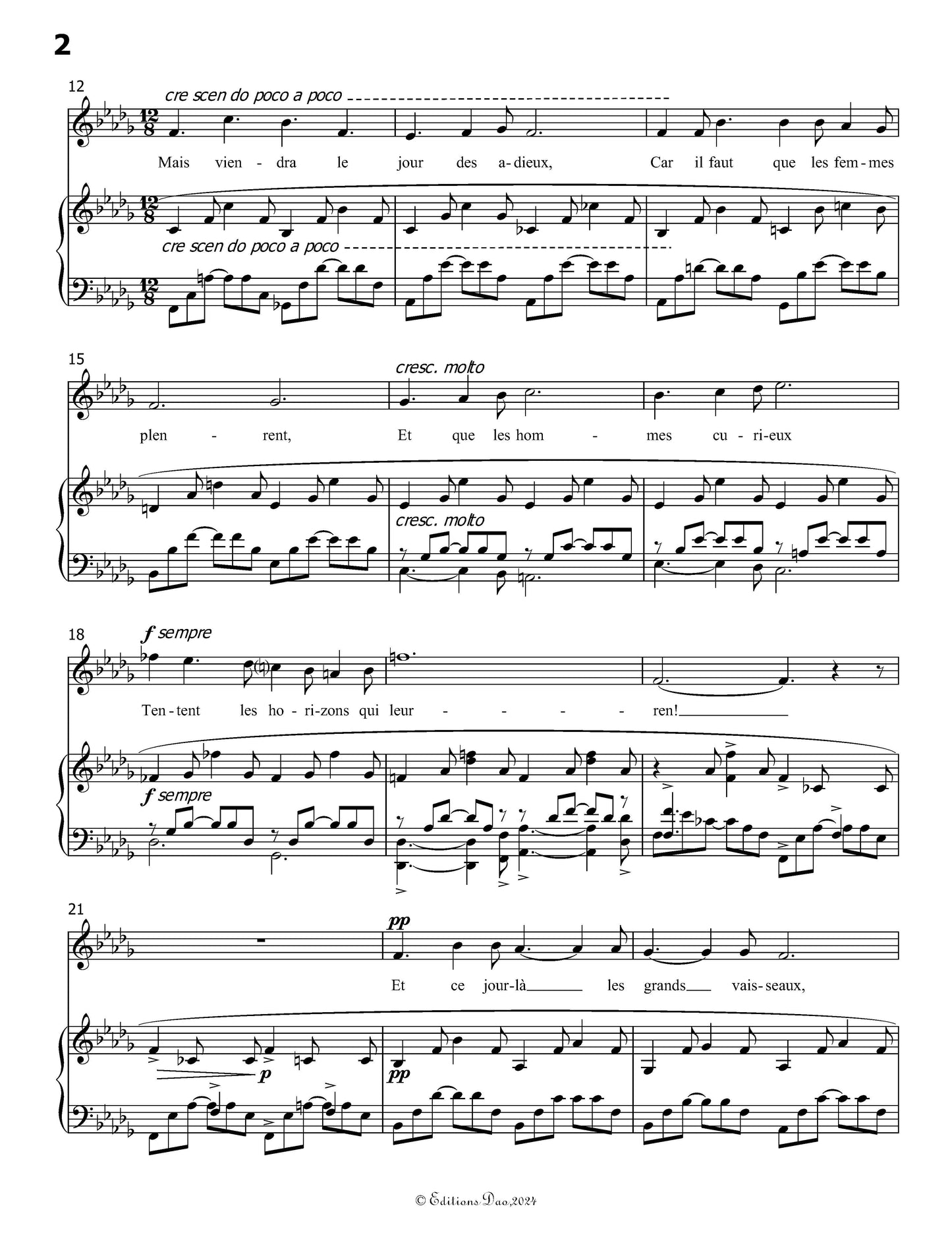 Les Berceaux, by G. Fauré