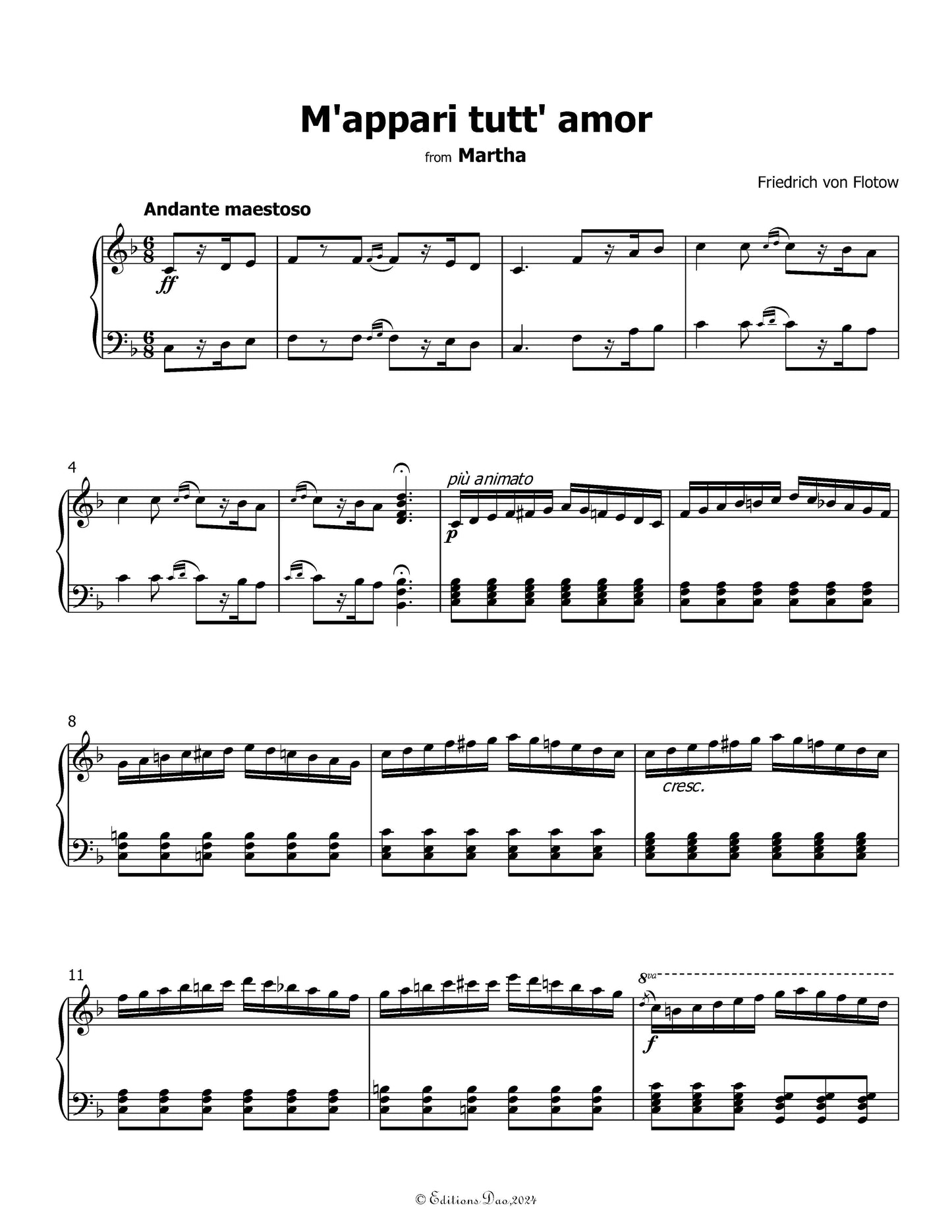 Lasst mich euch fragen, by Flotow