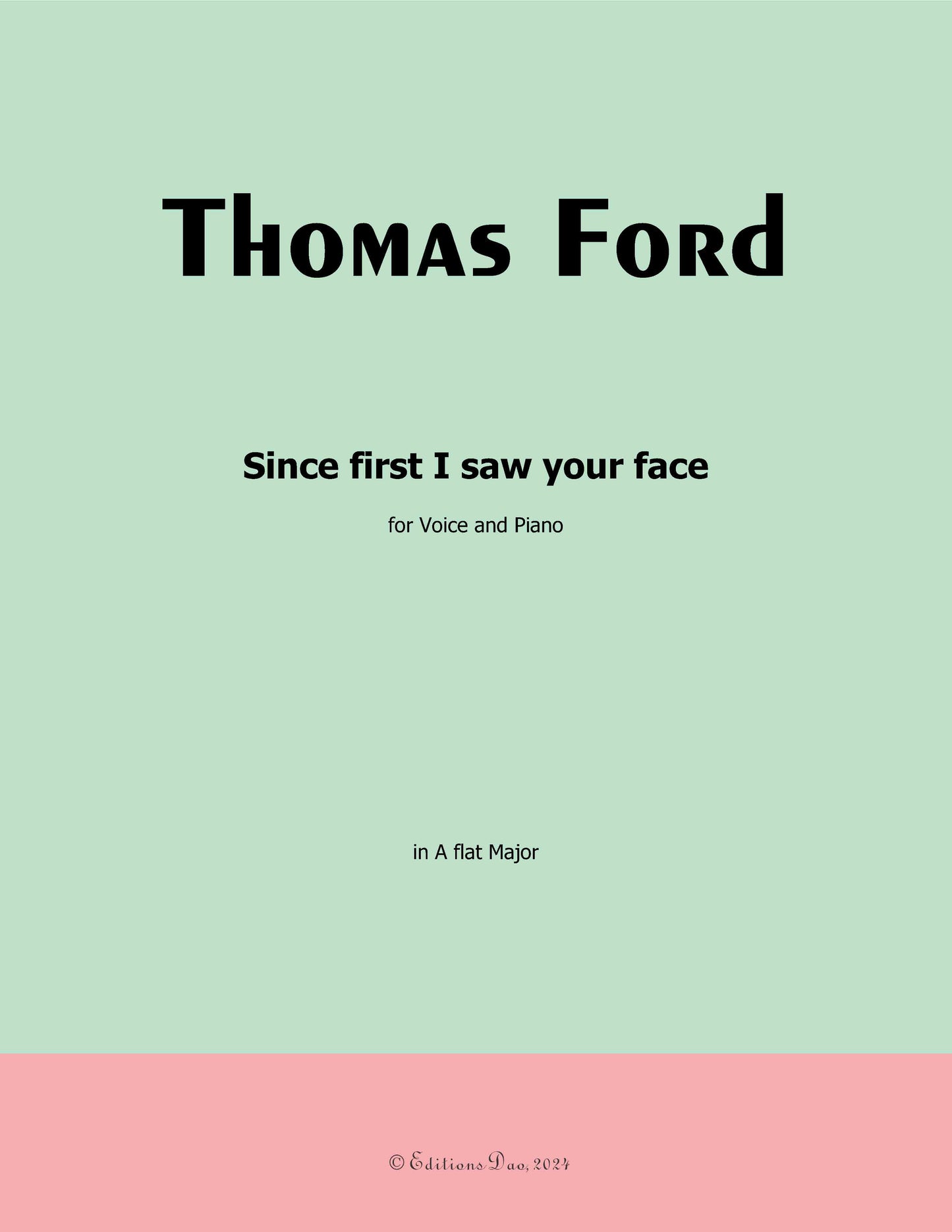 Since first I saw your face, by Ford