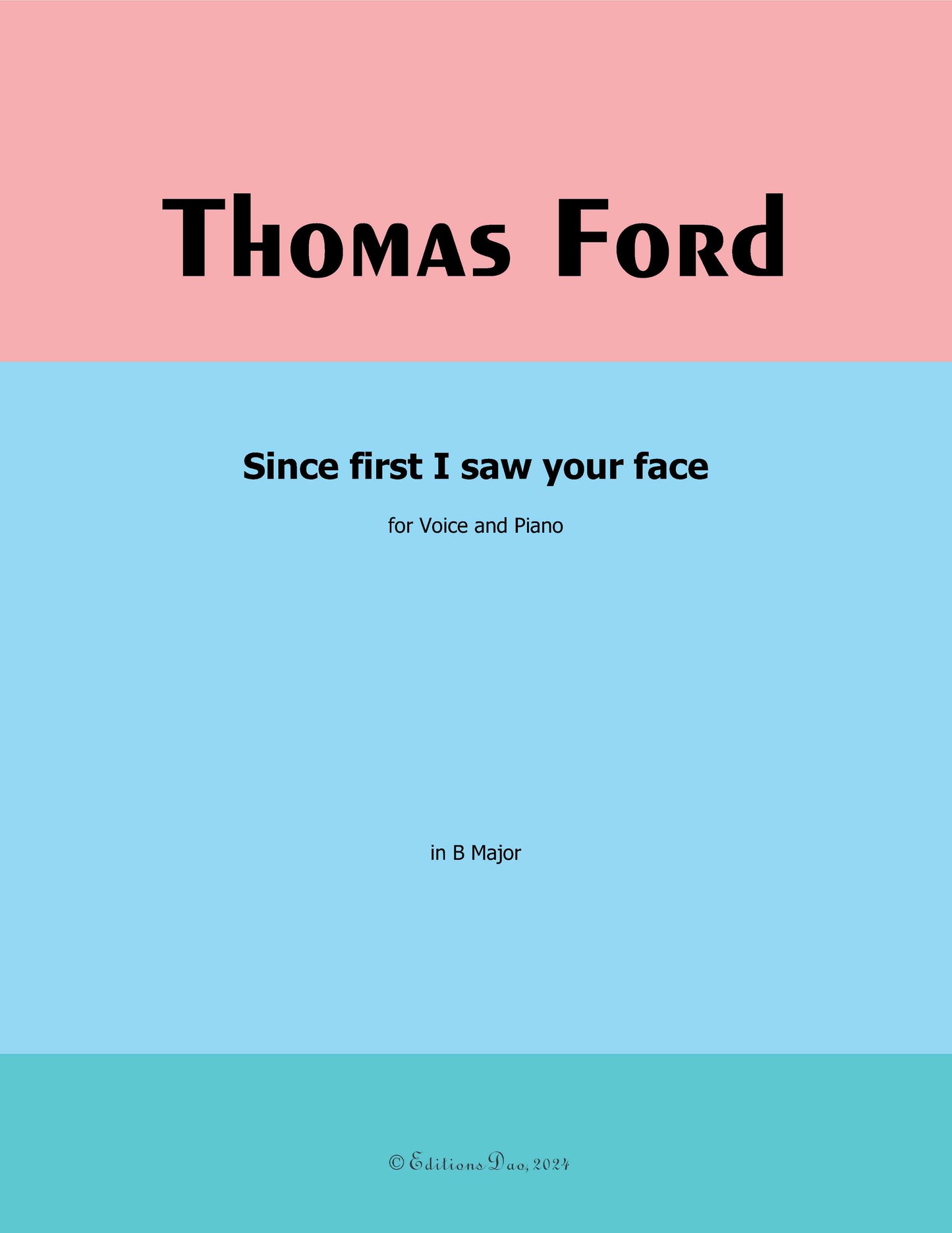 Since first I saw your face, by Ford