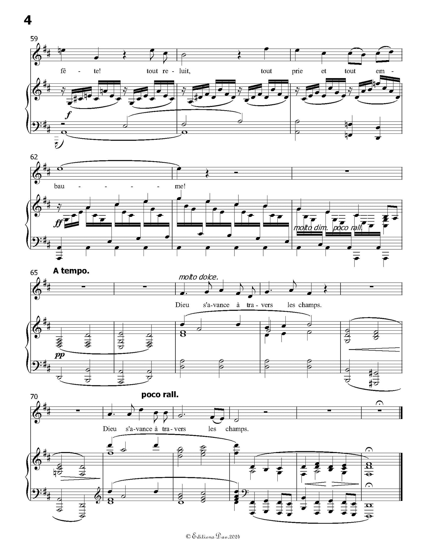 La procession, by C. Franck