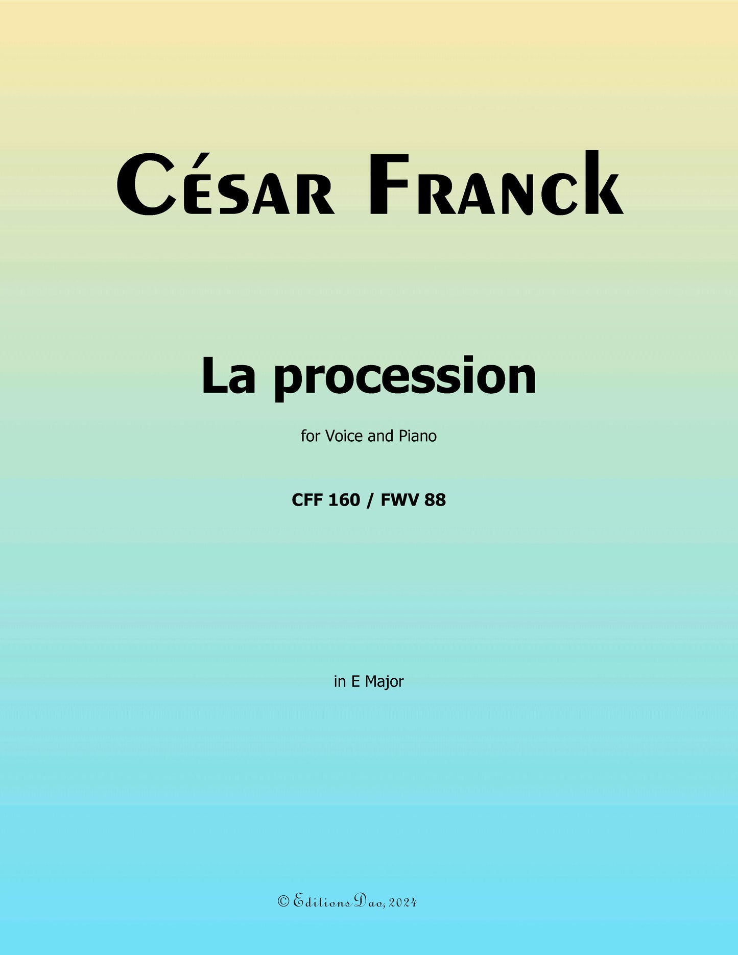 La procession, by C. Franck