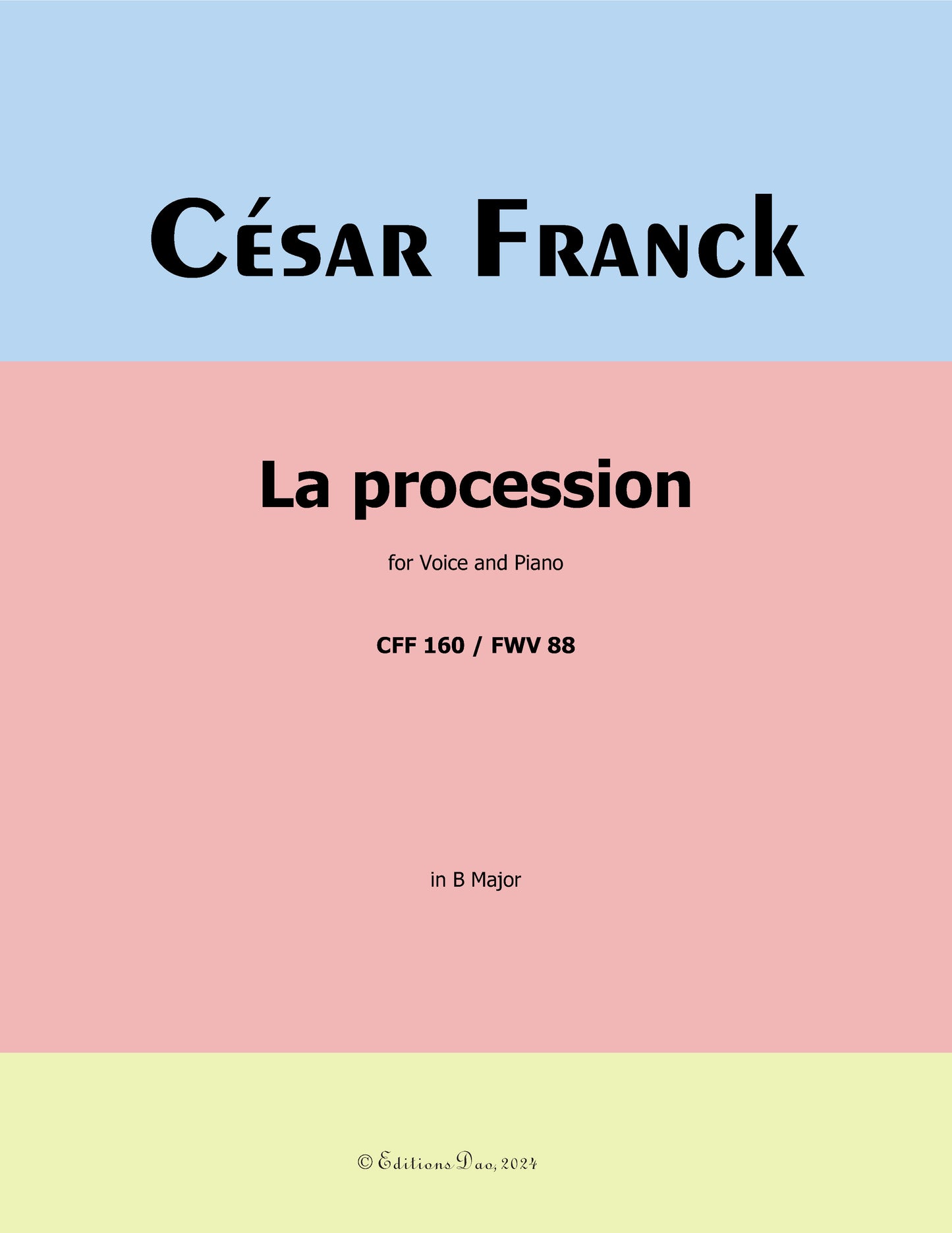 La procession, by C. Franck