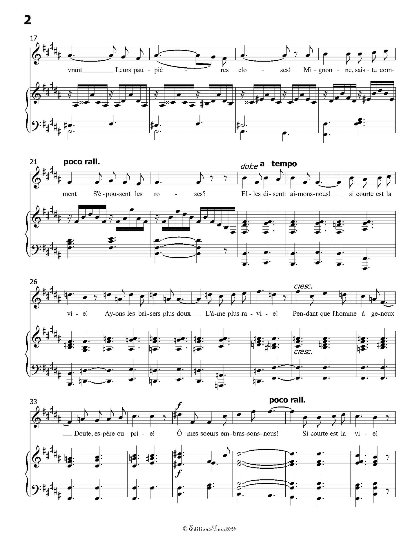 Le mariage des roses, by C. Franck