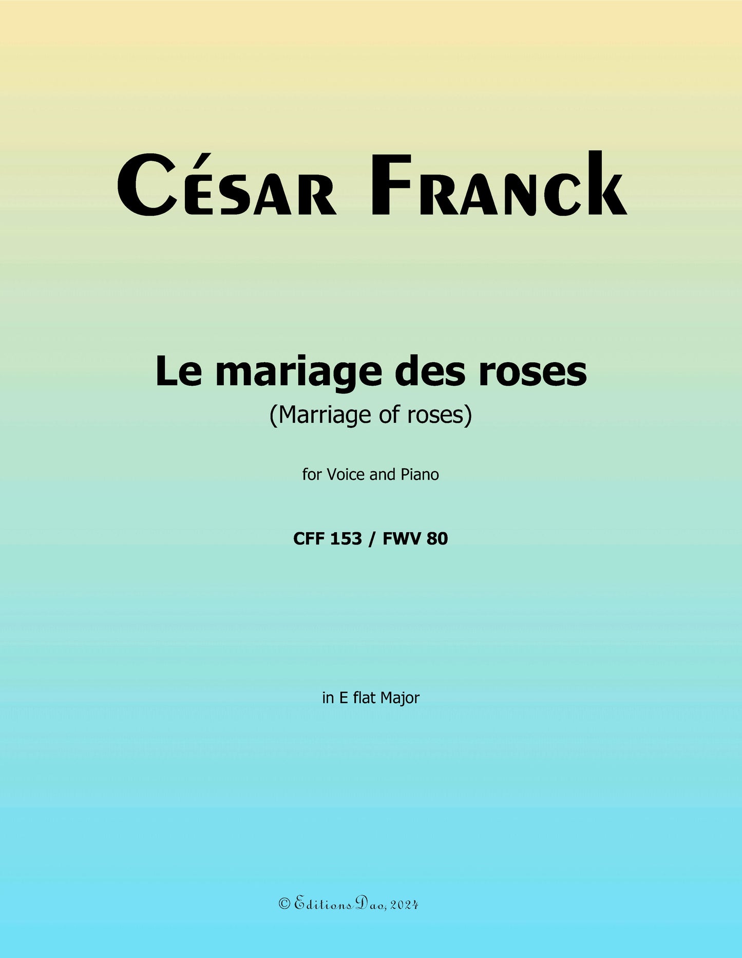 Le mariage des roses, by C. Franck