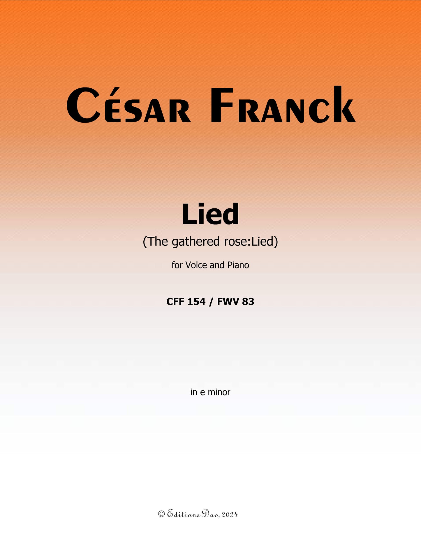 Lied, by C. Franck