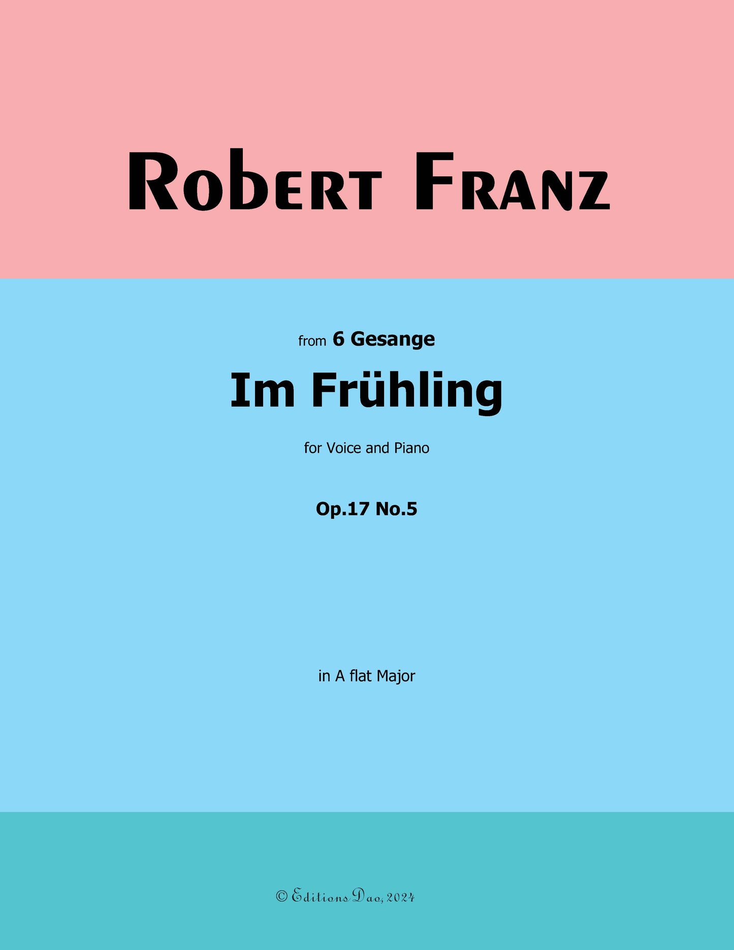 Im Fruhling, by R. Franz