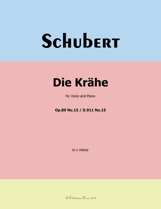 Die Krähe, by Schubert