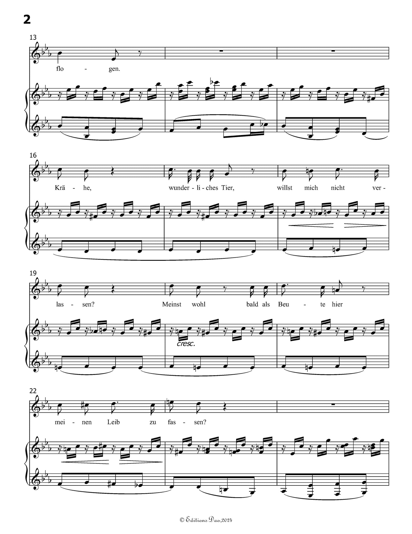 Die Krähe, by Schubert