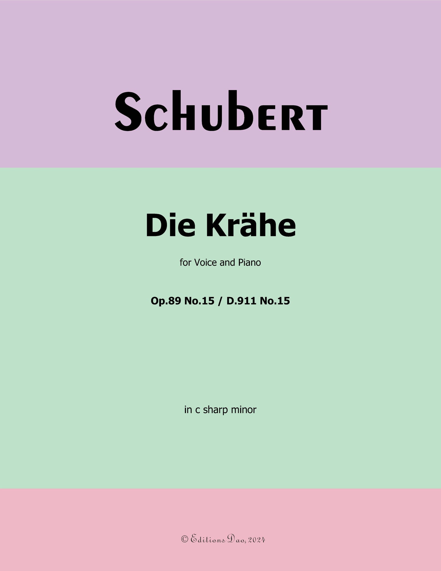 Die Krähe, by Schubert