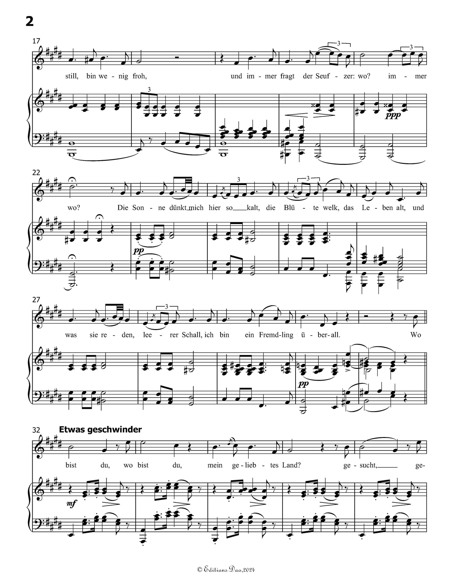 Der Wanderer, by Schubert