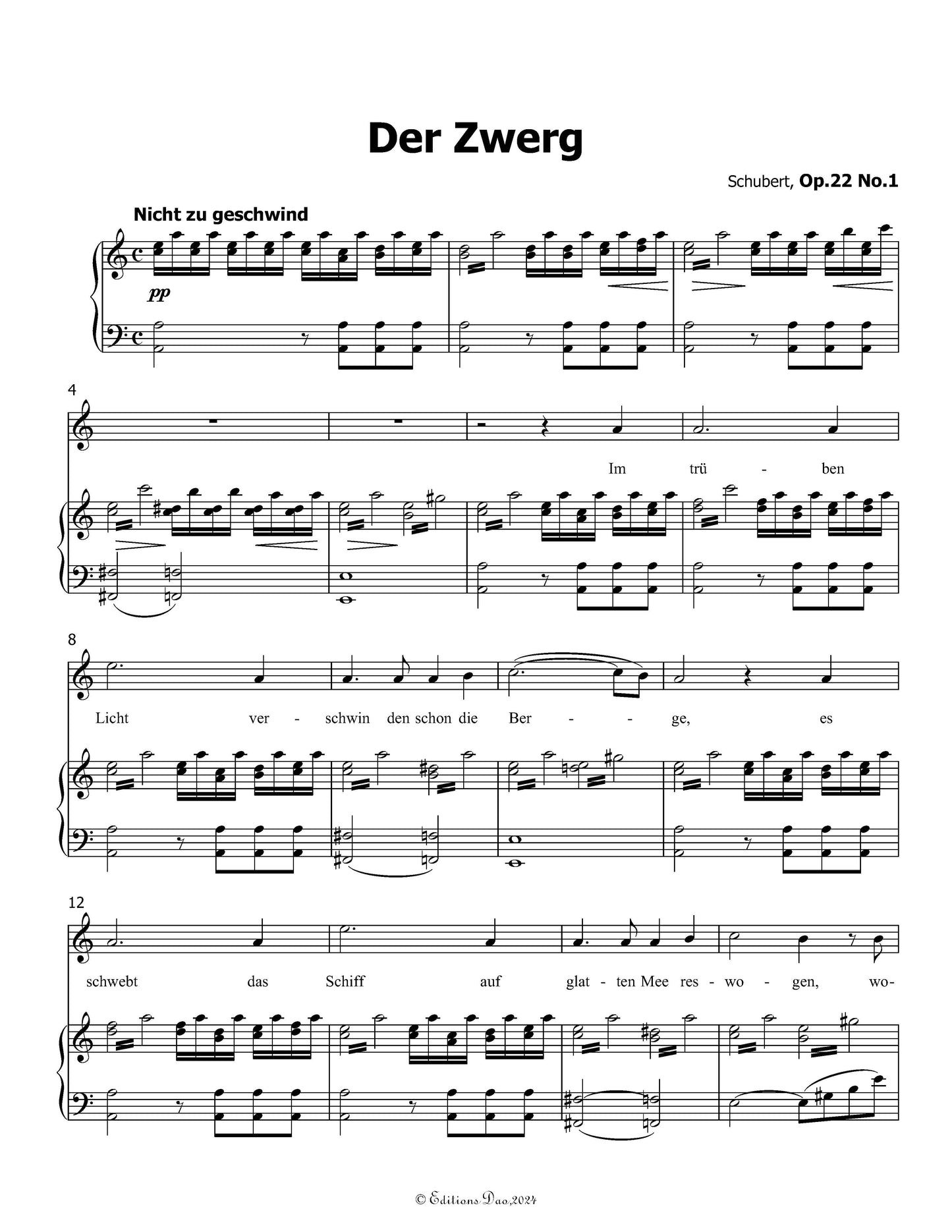 Der Zwerg, by Schubert