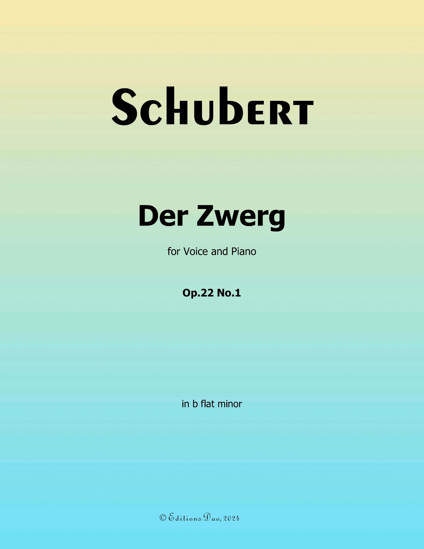 Der Zwerg, by Schubert