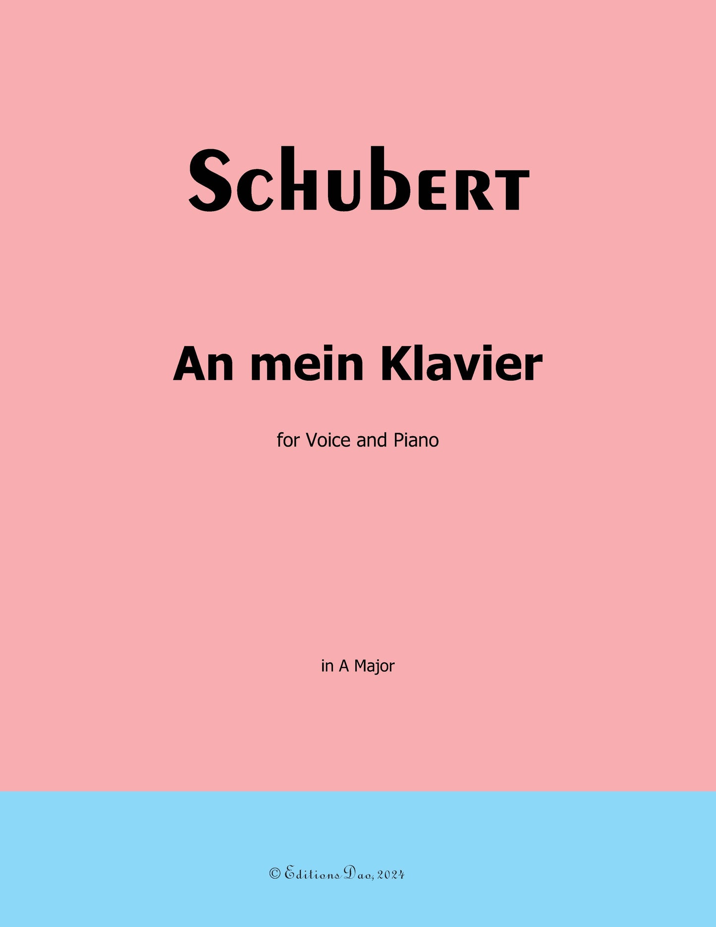 An mein Klavier by Schubert