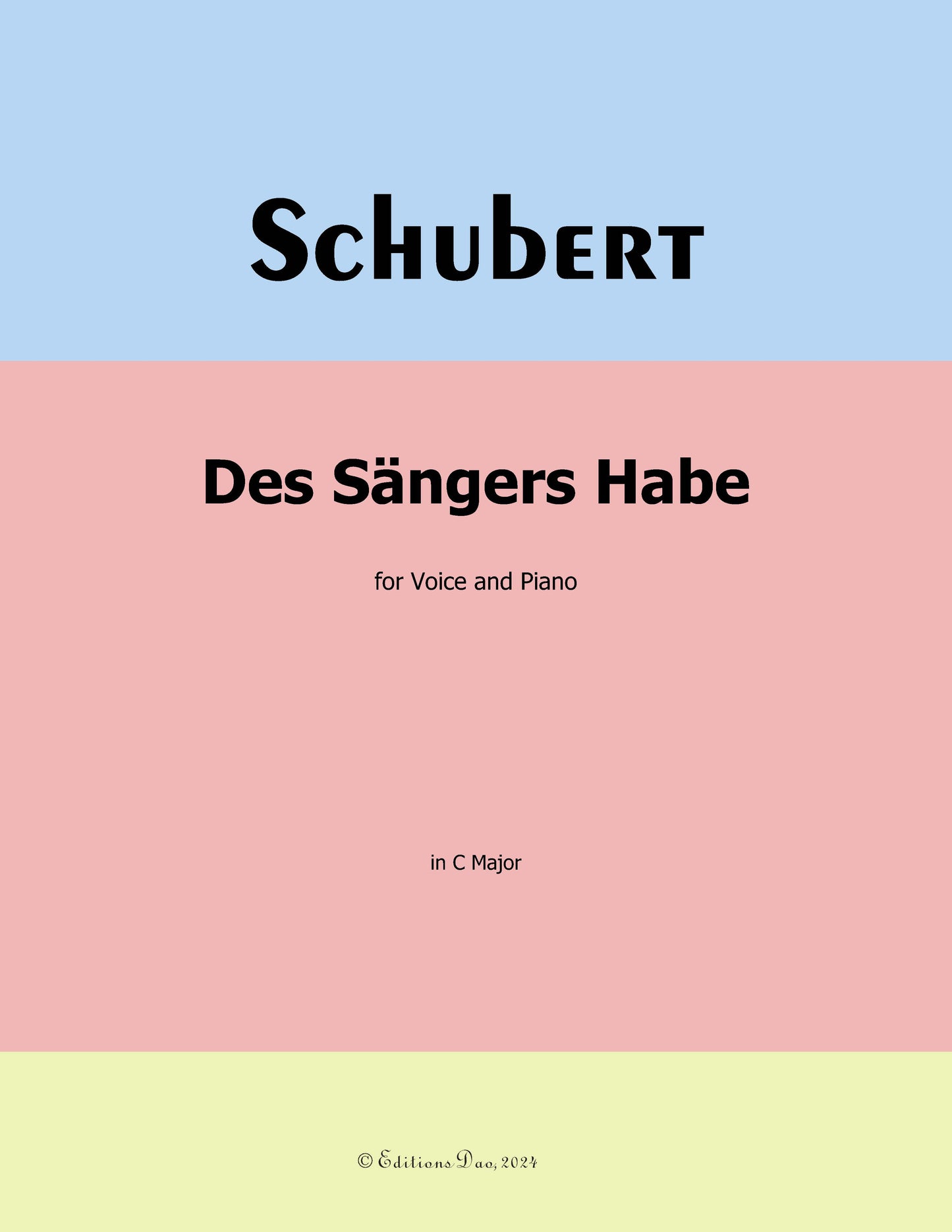 Des Sangers Habe, by Schubert