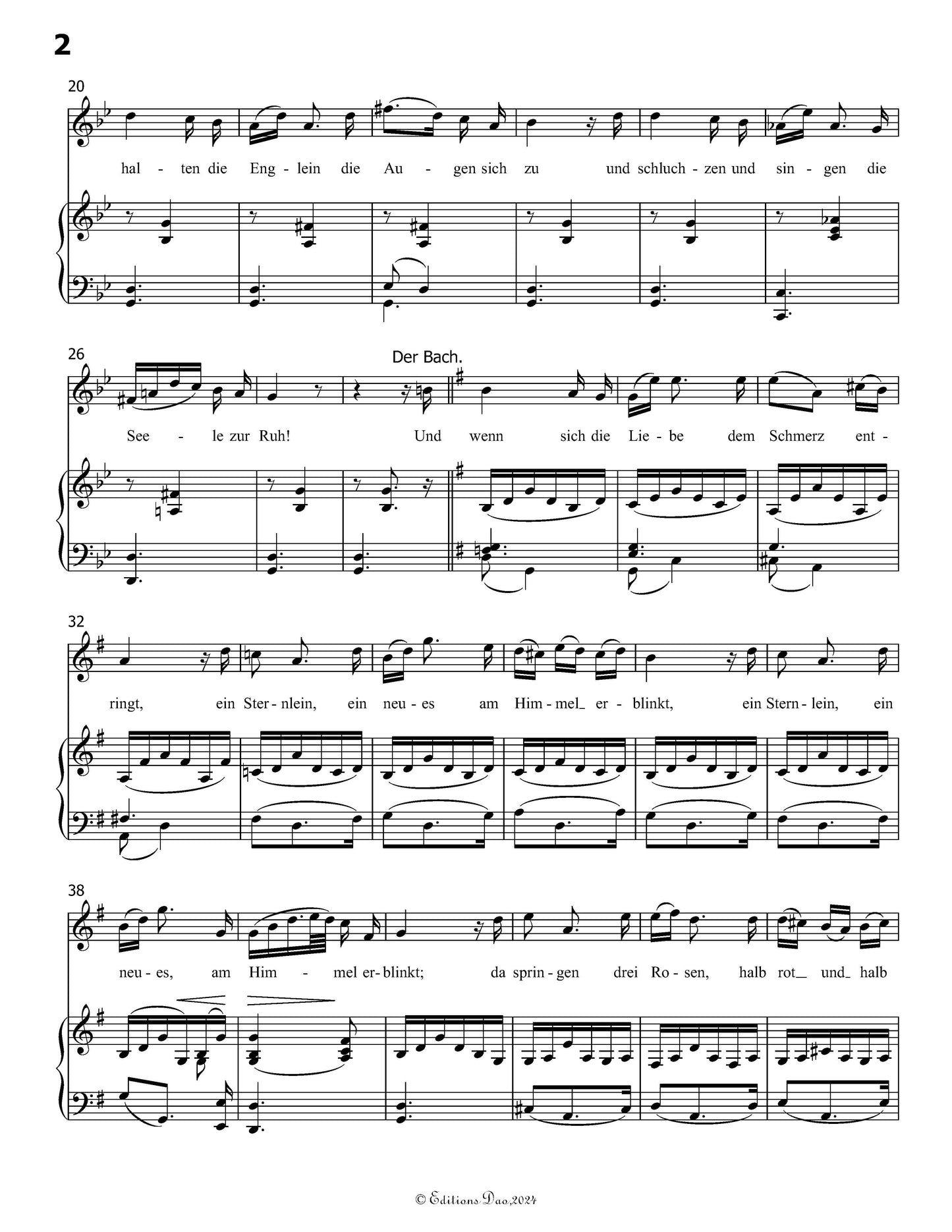 Der Muller und der Bach, by Schubert