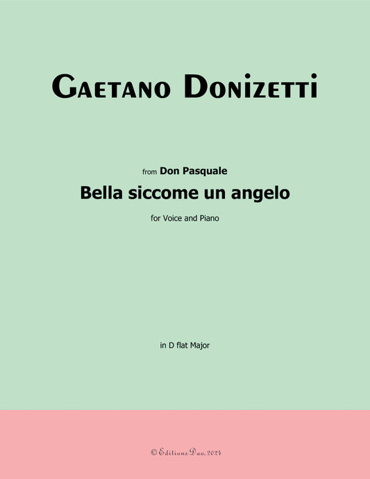 Bella siccome un angelo, by Donizetti