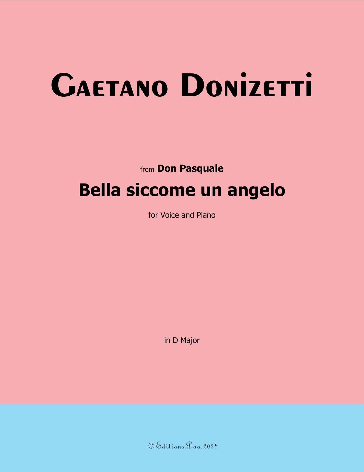 Bella siccome un angelo, by Donizetti