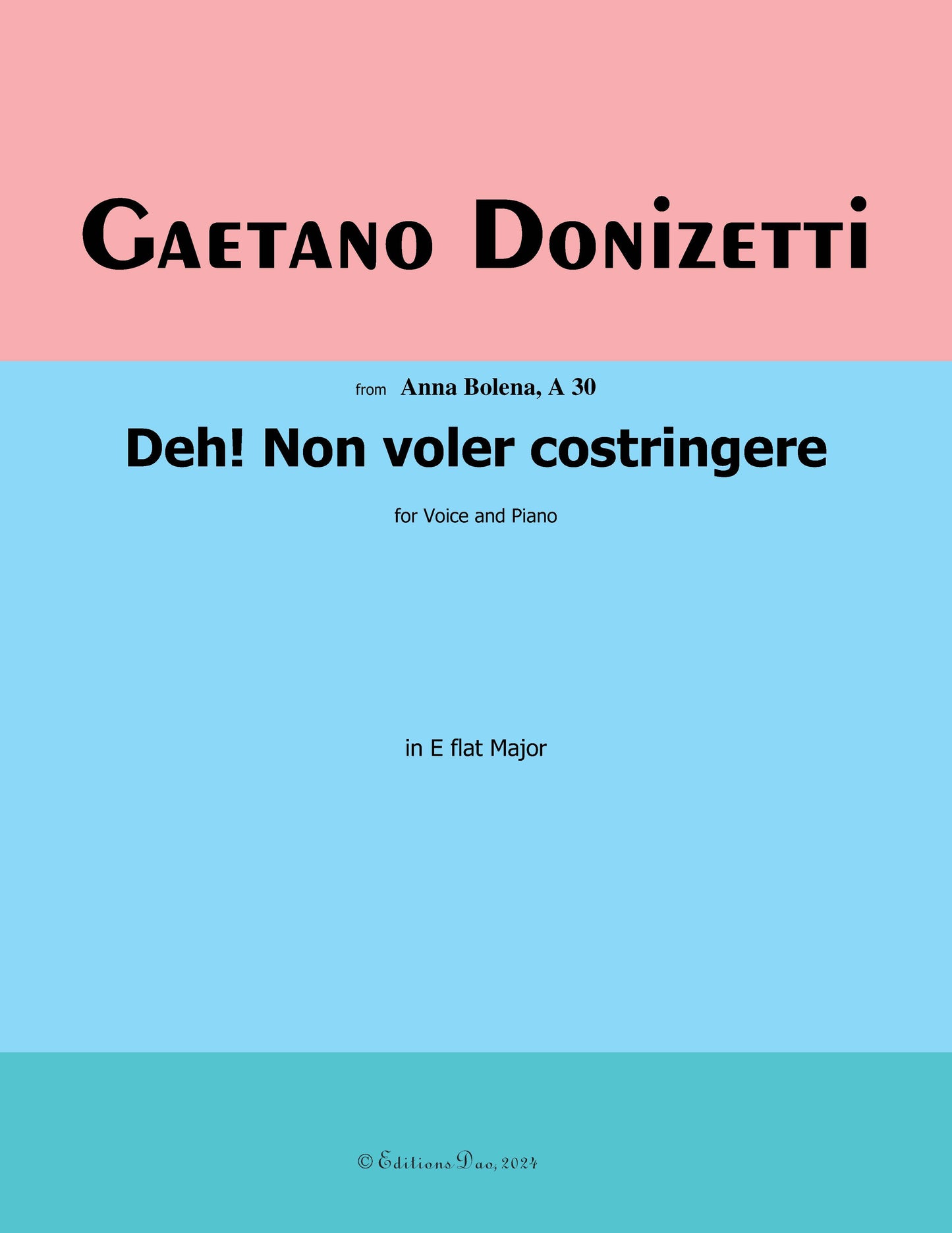 Deh!Non voler costringere, by Donizetti