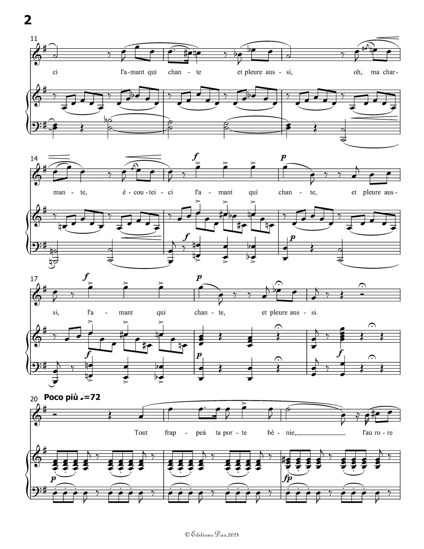 Le crepuscule, by Donizetti