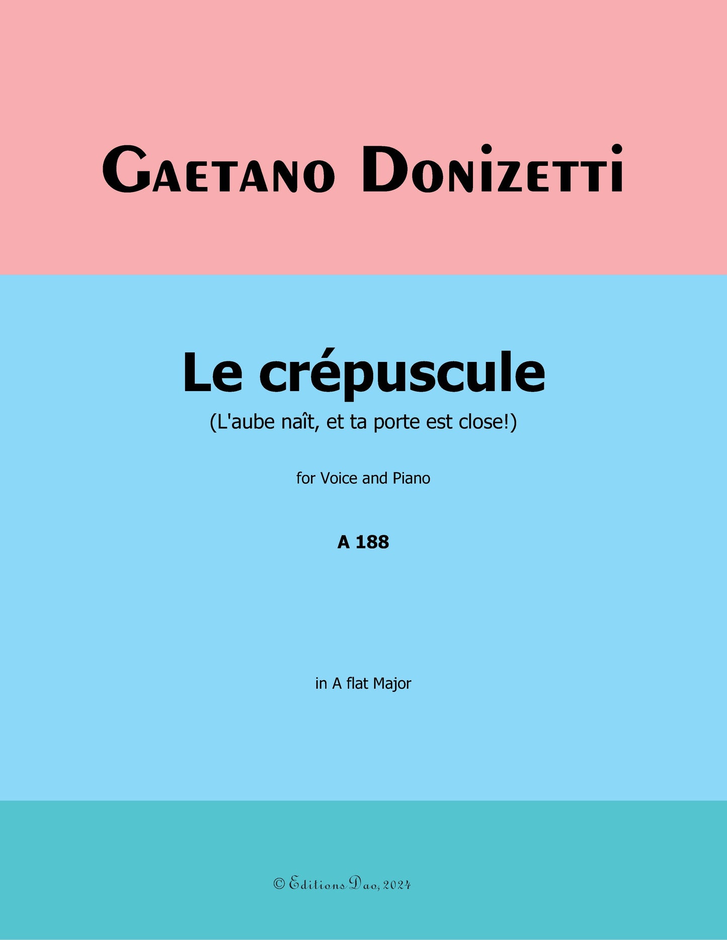 Le crepuscule, by Donizetti