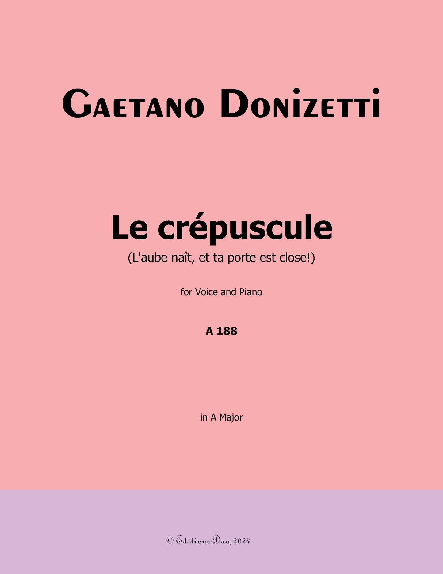 Le crepuscule, by Donizetti