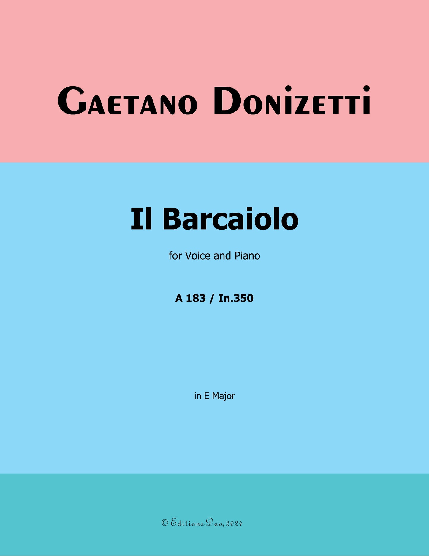 Il Barcaiolo, by Donizetti