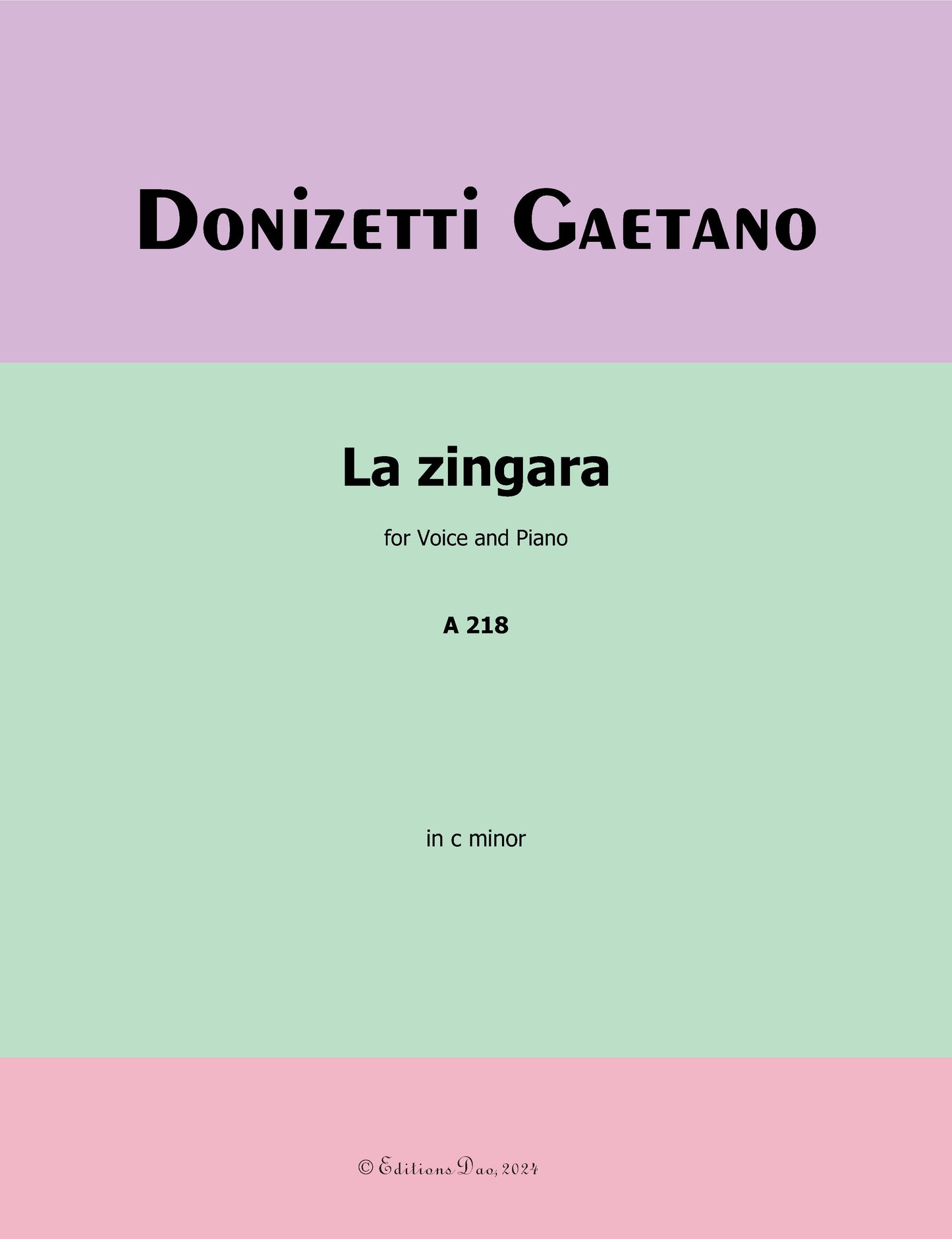 La Zingara, by Donizetti