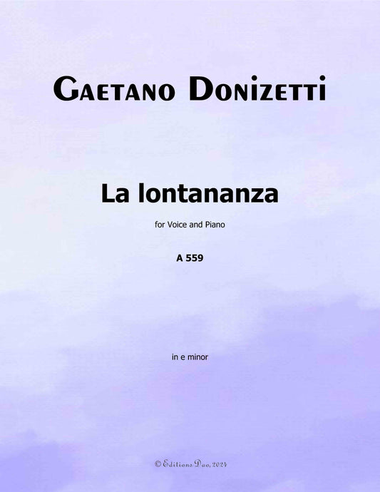 La lontananza, by Donizetti