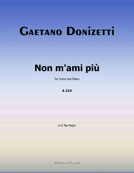 Non m'ami più, by Donizetti
