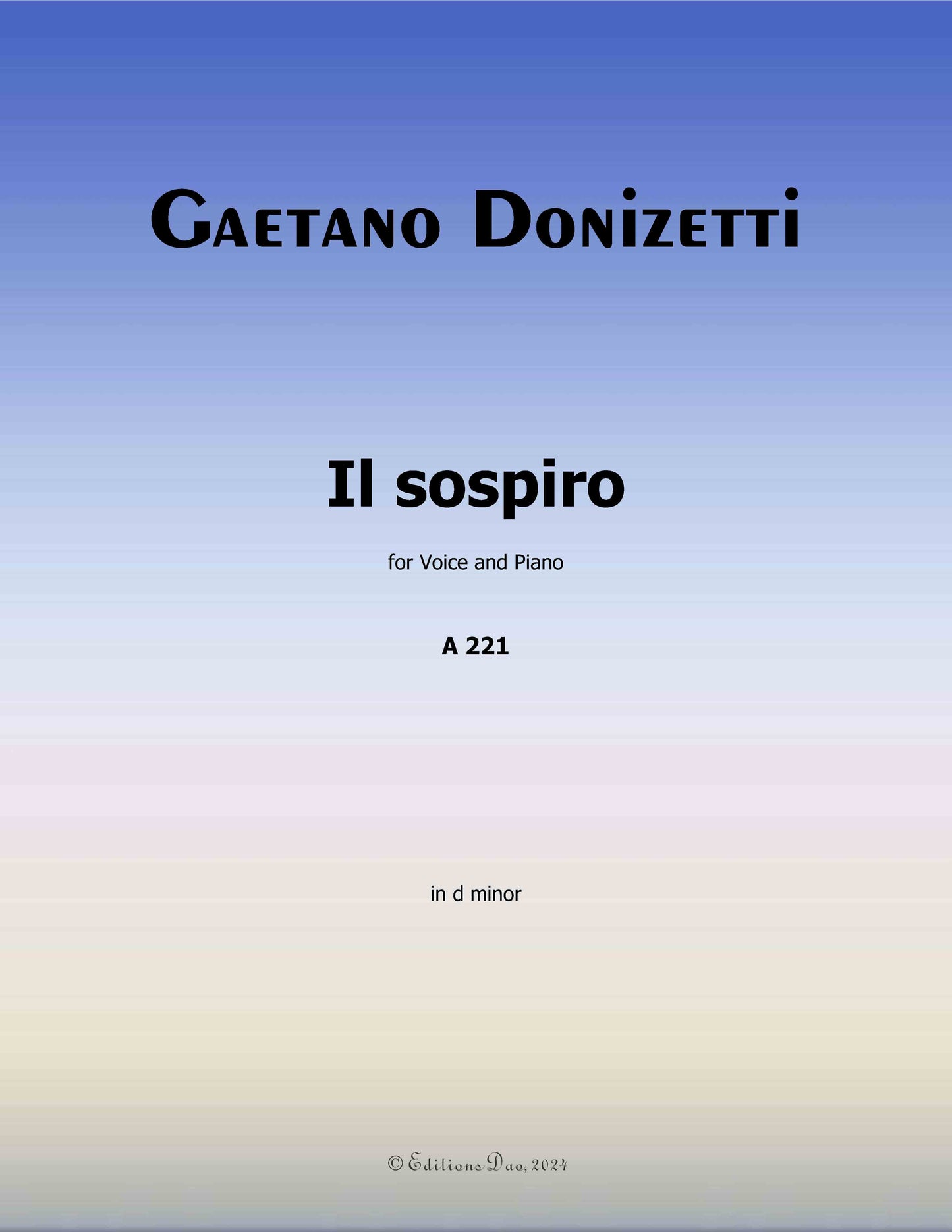 Il sospiro, by Donizetti