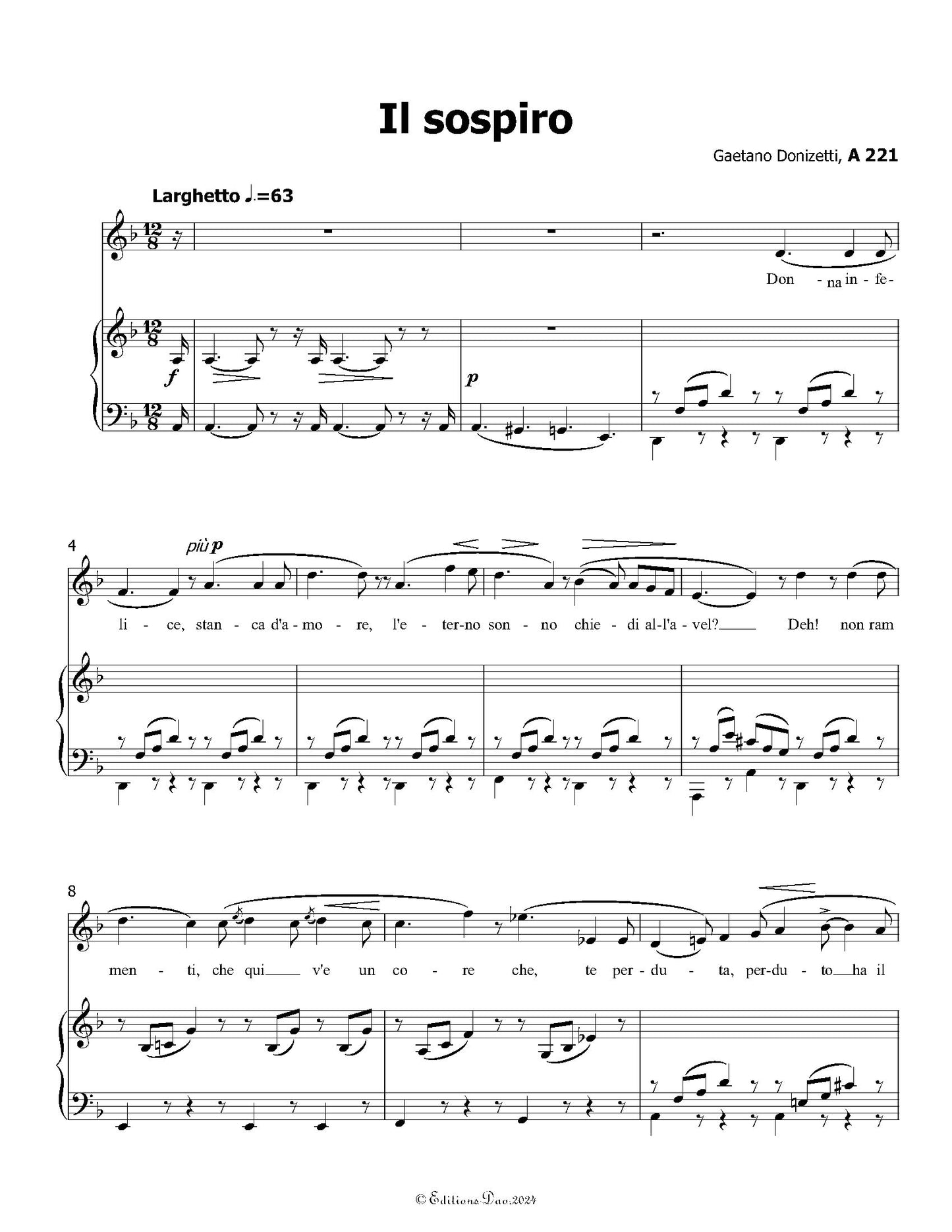 Il sospiro, by Donizetti