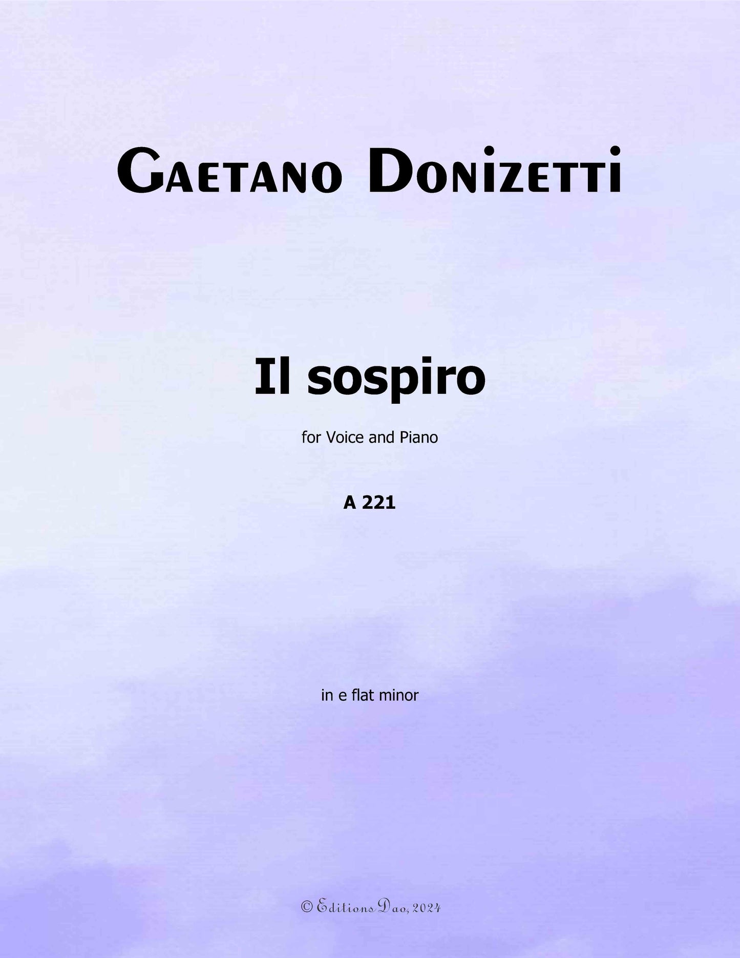 Il sospiro, by Donizetti