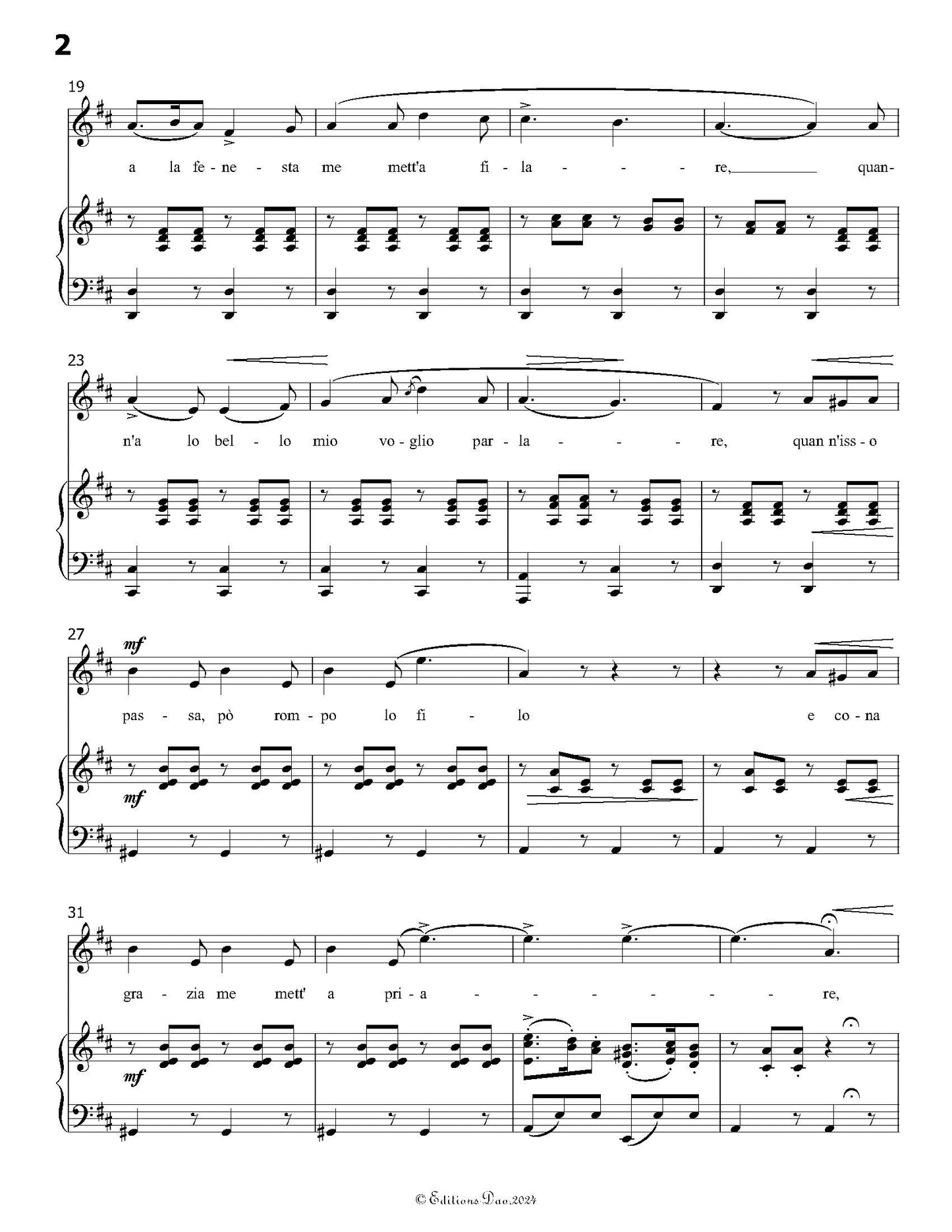 La conocchia, by Donizetti