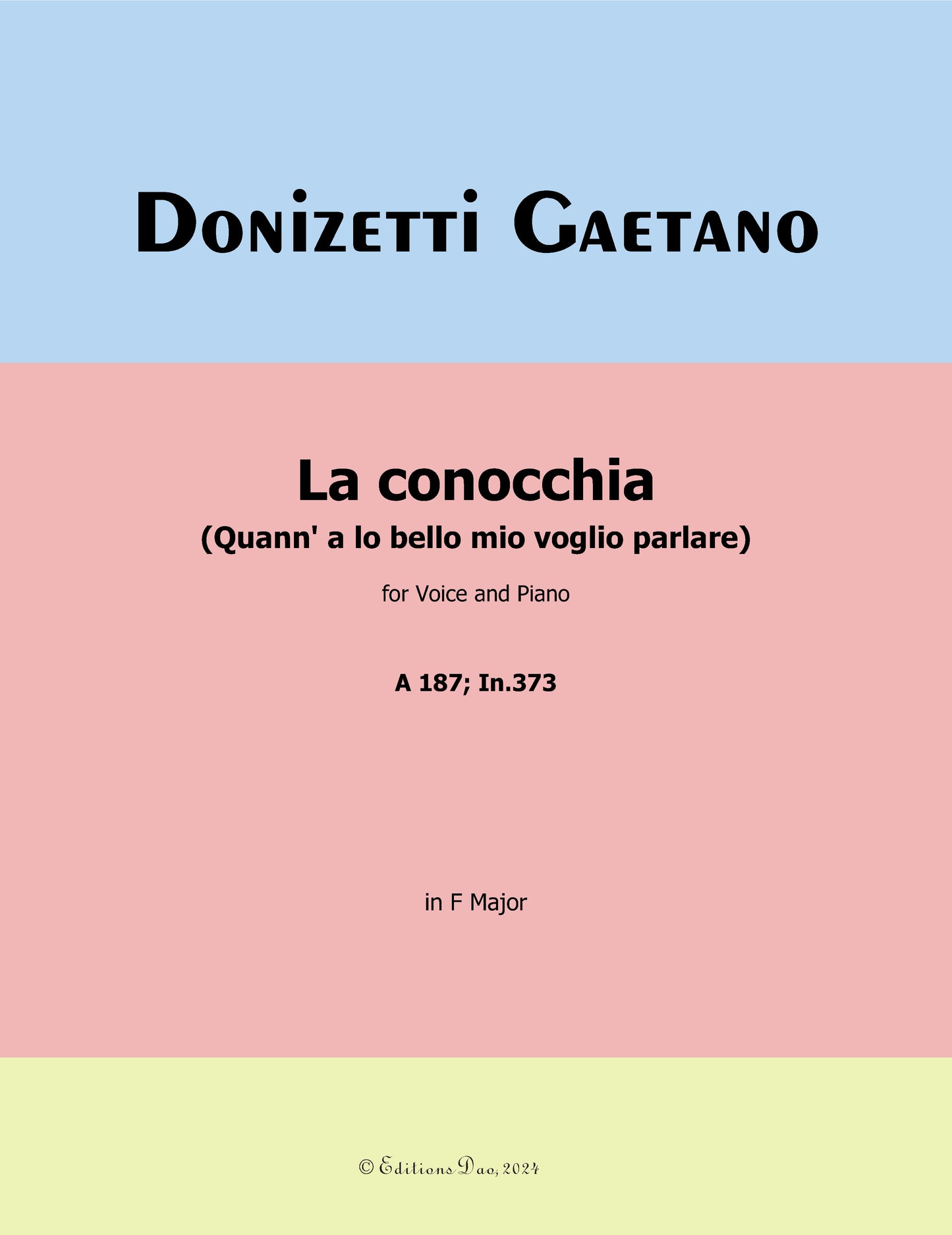 La conocchia, by Donizetti