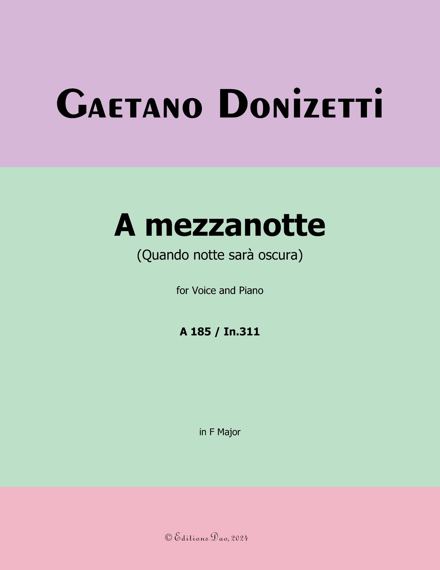 A mezzanotte, by Donizetti