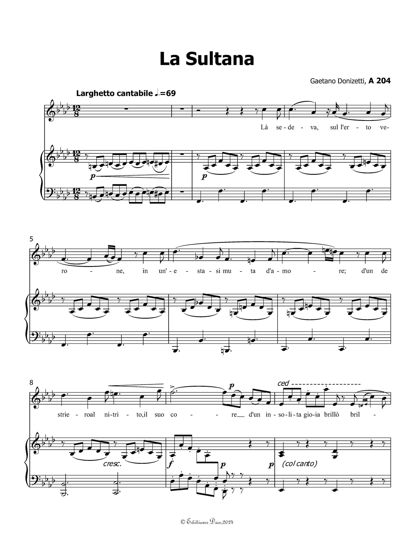 La Sultana, by Donizetti