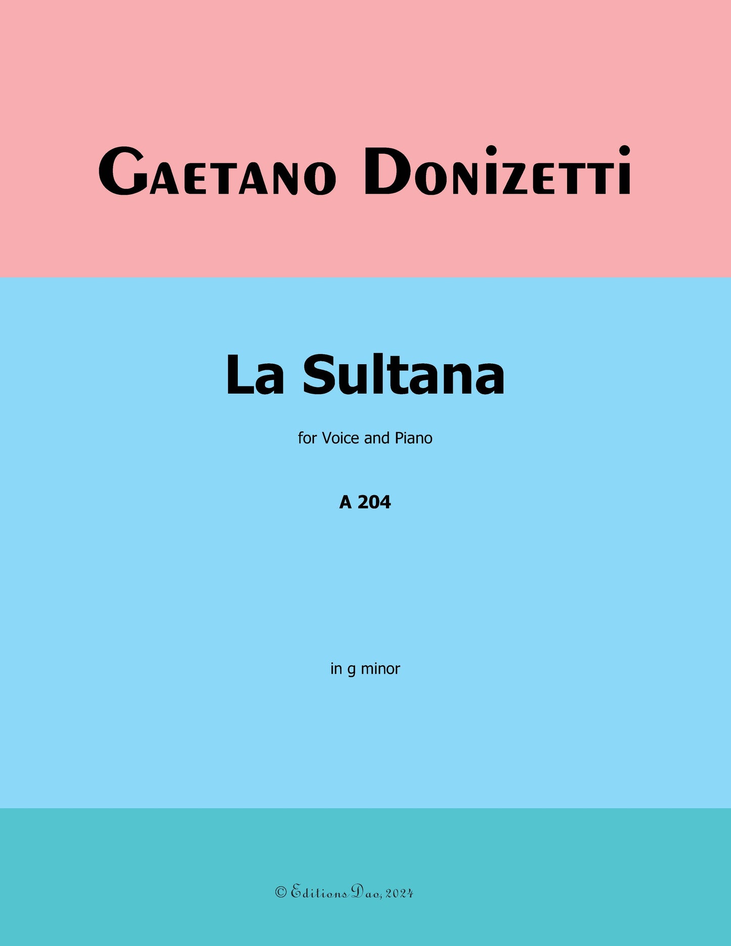 La Sultana, by Donizetti