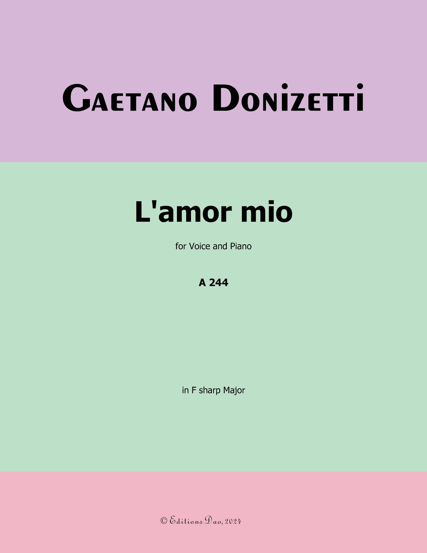L'amor mio, by Donizetti