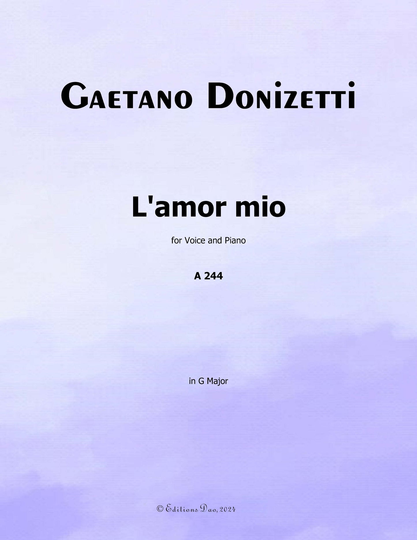 L'amor mio, by Donizetti